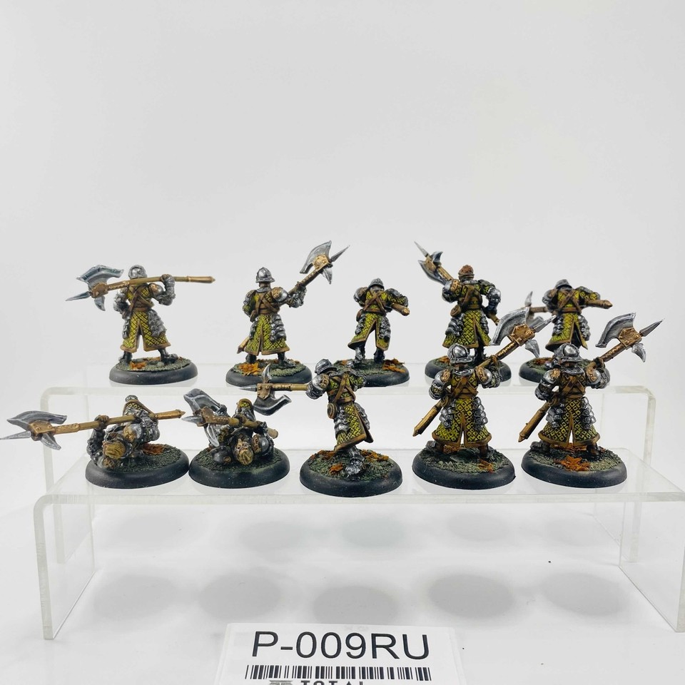 10 Figurines Steelhead Halberdiers En Métal - Privateer Press Warmachine - Réf P-009RU