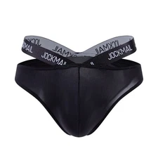 JOCKMAIL Men Ice silk Briefs Jockstrap Low Waist Underwear Underpants Bikini