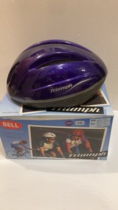 Vintage Bell Triumph Bicycle Helmet NIB (PURPLE) (SMALL)