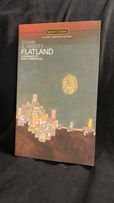 FLATLAND Edwin A Abbott 1984 Signet Classic Sci Fi Geometry Satire 1st Ed