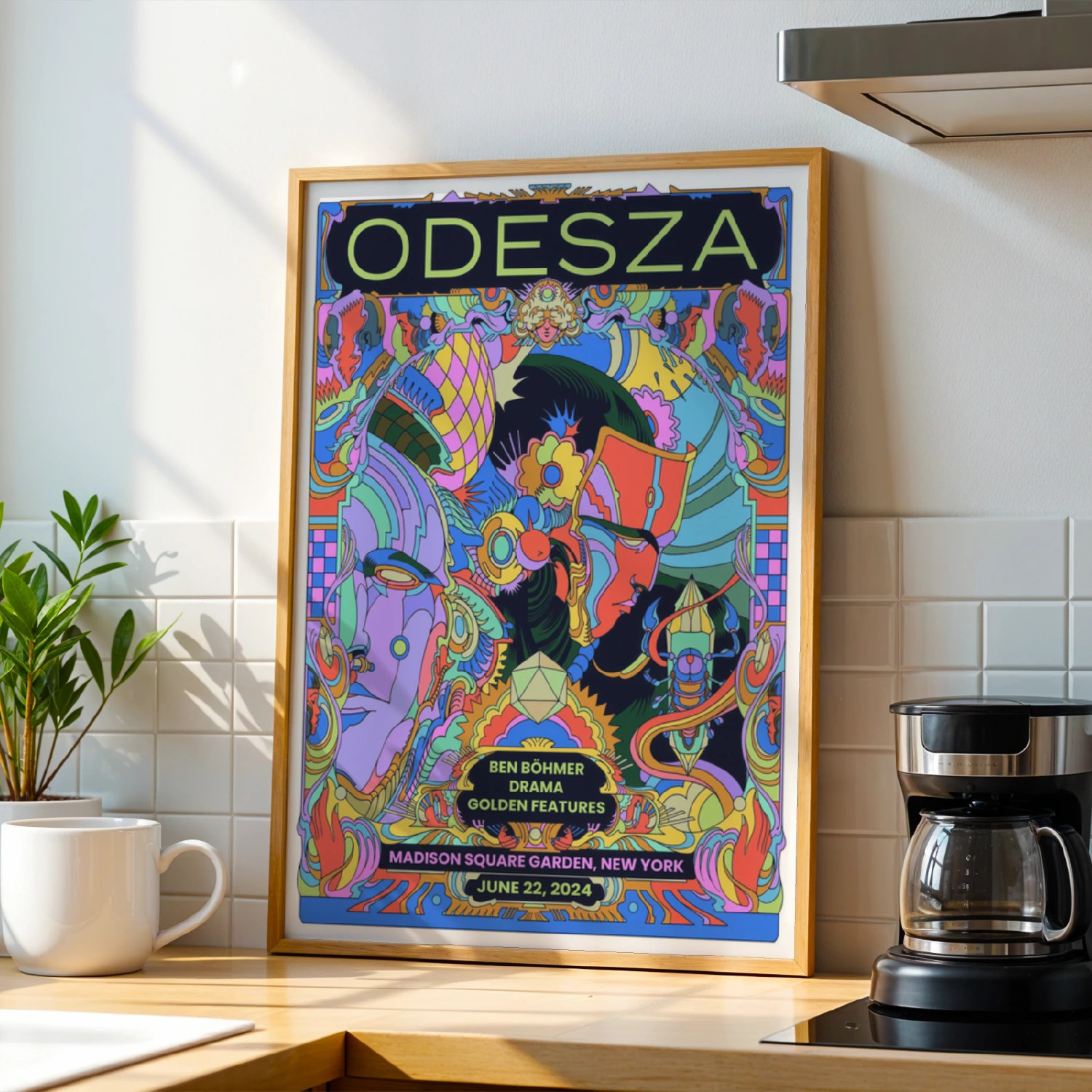 Madison Square Garden June 22 2024 Psychedelic Poster manhattan