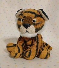 Russ Berrie Luv Pets Thor Tiger Cub Miniature Stuffed Animal Beanbag Plush 5   2