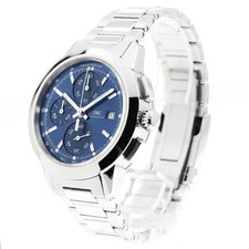 IWC INGENIEUR IW380802 42mm SS Navy Dial Automatic Chronograph Date #C182 2