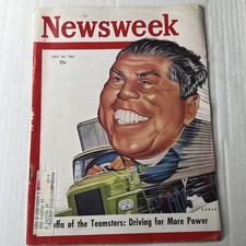 Newsweek Magazine July 10, 1961 Jimmy Hoffa Of The Teamsters Union