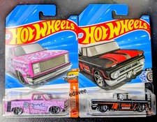 Hot Wheels Custom 62 Chevy Pickup & 83 Silver...