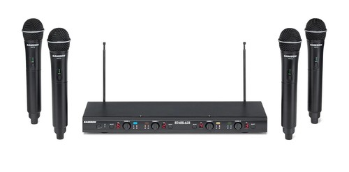 SAMSON Stage 412 Four Performer Handheld VHF Wireless Microphone Set - NAMM 2026
