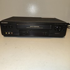 Sony SLV-N51 VCR 4 Head Hi-Fi Stereo VHS Player Recorder No Remote Tested Works