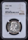 1953 Proof Franklin Half Dollar 50c NGC PF 65 - Nicely Toned!