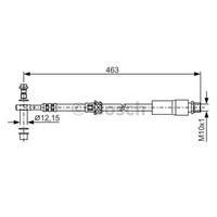 Bosch Bremsschlauch Bremsleitung Vorne FüR Opel Zafira B Astra H Caravan