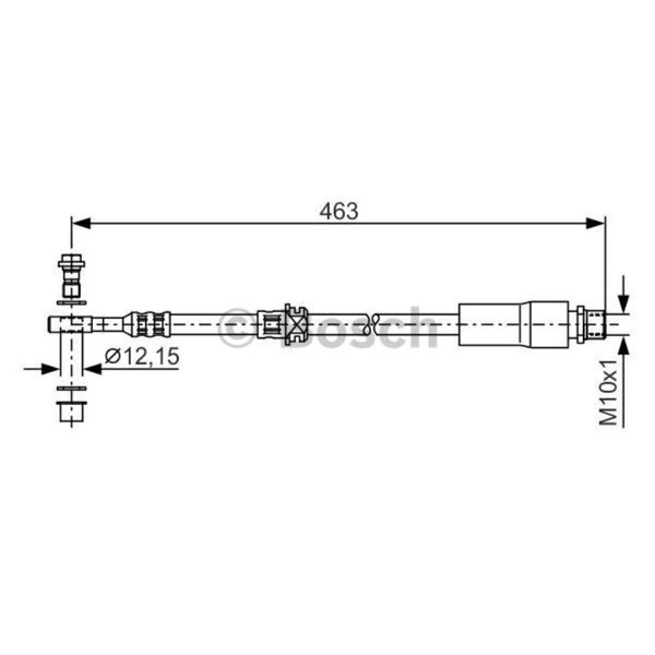 Bosch Bremsschlauch Bremsleitung Vorne FüR Opel Zafira B Astra H Caravan-image