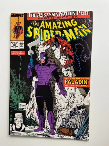 Amazing Spider-Man #320 NM+ Enter the man Paladin Todd McFarlane Cover Art!