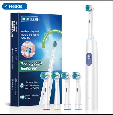Rechargeable Sonic Electric Toothbrush USB Waterproof Tooth Brush Travel Case