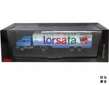 Mini Auto Mercedes Benz LS 1620 Con Rimorchio Lorsata Blu Argento