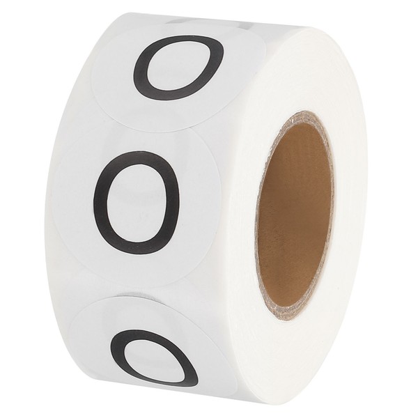 Inventaretiketten Mit Buchstabe O 1-Zoll-Aufkleber (1 Rolle/Insgesamt 500 StüCk)-image