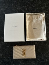Saint Laurent YSL Leather Card Holder