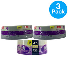 Maxell Maxdata DVD R 4.7GB 16x Recordable Media Spindle 15 Count 3 Pack New
