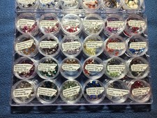 Huge Swarovski Flatback Crystal Lot 28 Jars 1400 Pieces SS12 SS16 Pearls