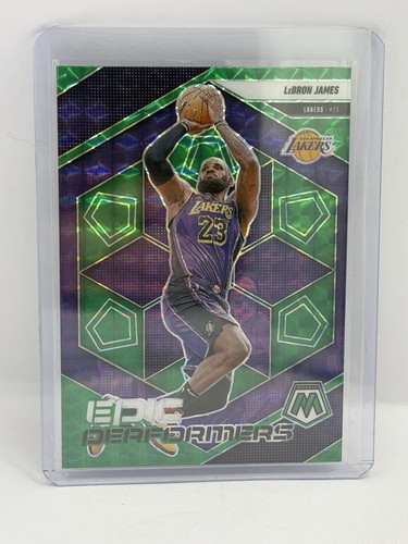 Lebron James 2024-25 Panini Mosaic Epic Performers Green Mosaic #2
