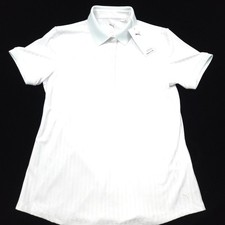 Puma Polo Shirt Womens S White Aqua Jacquard ...