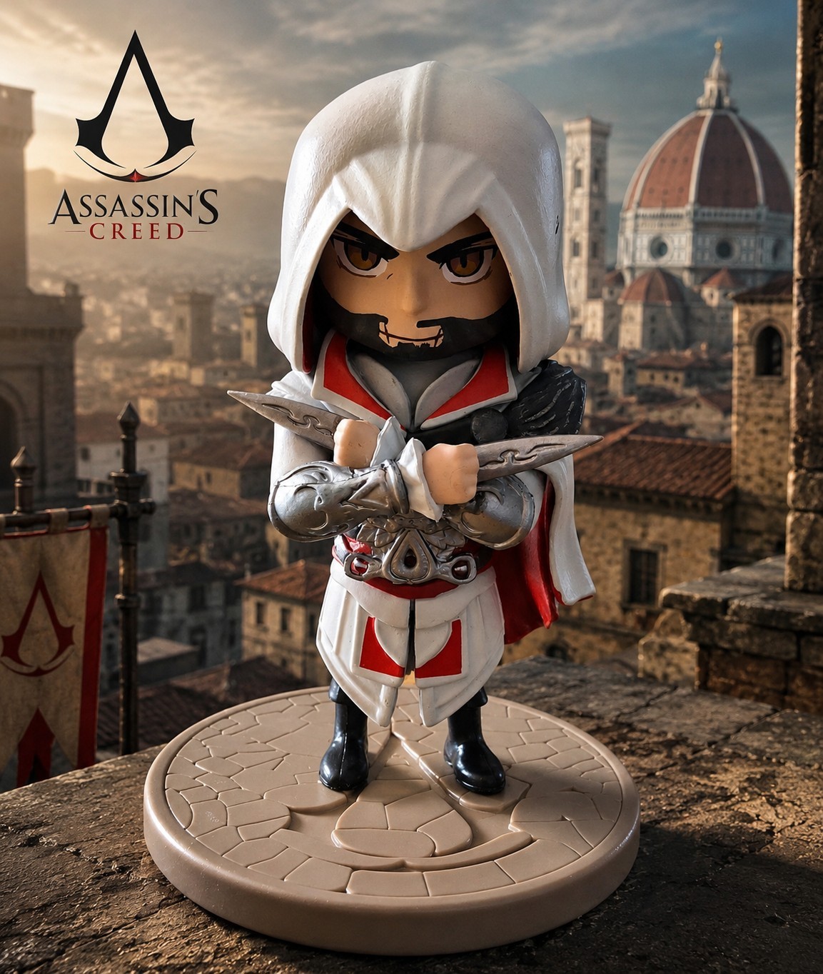 Figurine Chibi Ezio Auditore Assassin's Creed 10 CM PVC miniature de collection