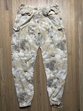 Vintage Da-Nang Cargo Pants Size Medium 100 Silk Y2K Indo-Chine Surplus 34x34