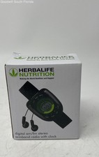 Herbalife Nutrition Digital Stereo Armband Radio With Clock Not Tested In Box