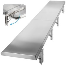 Folding Concession Shelf 12" x 48" Spliced Style