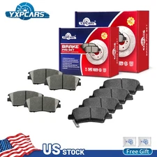 For 2017 - 2021 Hyundai Tucson Kia Sportage Front & Rear Ceramic Brake Pads Kit