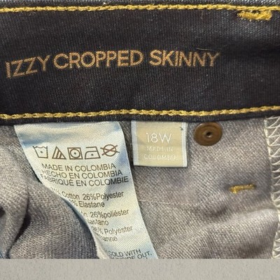 Michael Kors MK Izzy Cropped Women s Jeans S18 Denim Dark Rince