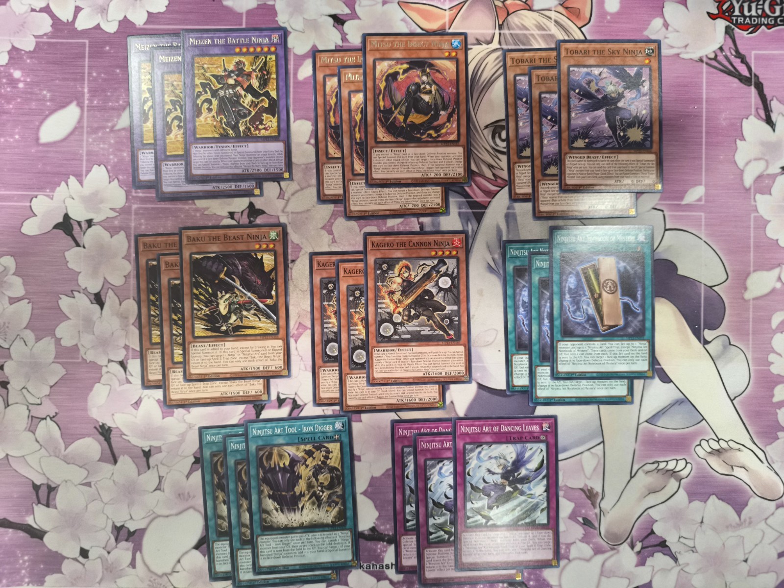 💥 Yugioh NINJA 24x Cards DECK CORE MEIZEN MITSU NM 1ST EDITION PLAYSETS