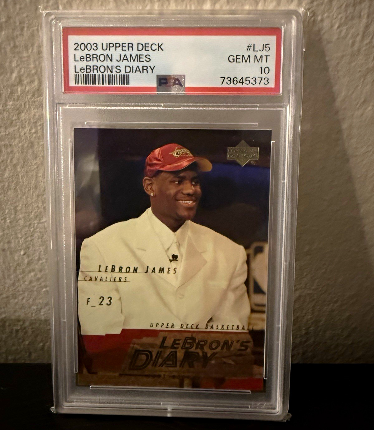 Upper Deck 2003-04 LeBron James LeBron's Diary #LJ5 RC Insert PSA 10
