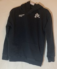 ABERCROMBIE  FITCH HOODIE KIDS BLACK LONG SLEEVE 13/14 Relaxed Fit NY