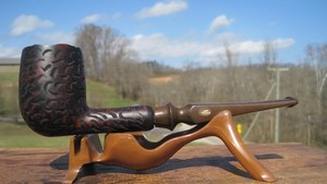 GBD Legacy 135 London England Carved Billiard Smoking Estate Pipe 6.1/4" L
