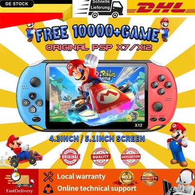 16GB Handheld Spielkonsole 1000 Spiele 7'' Video Game Consoles Spielkonsole Kids