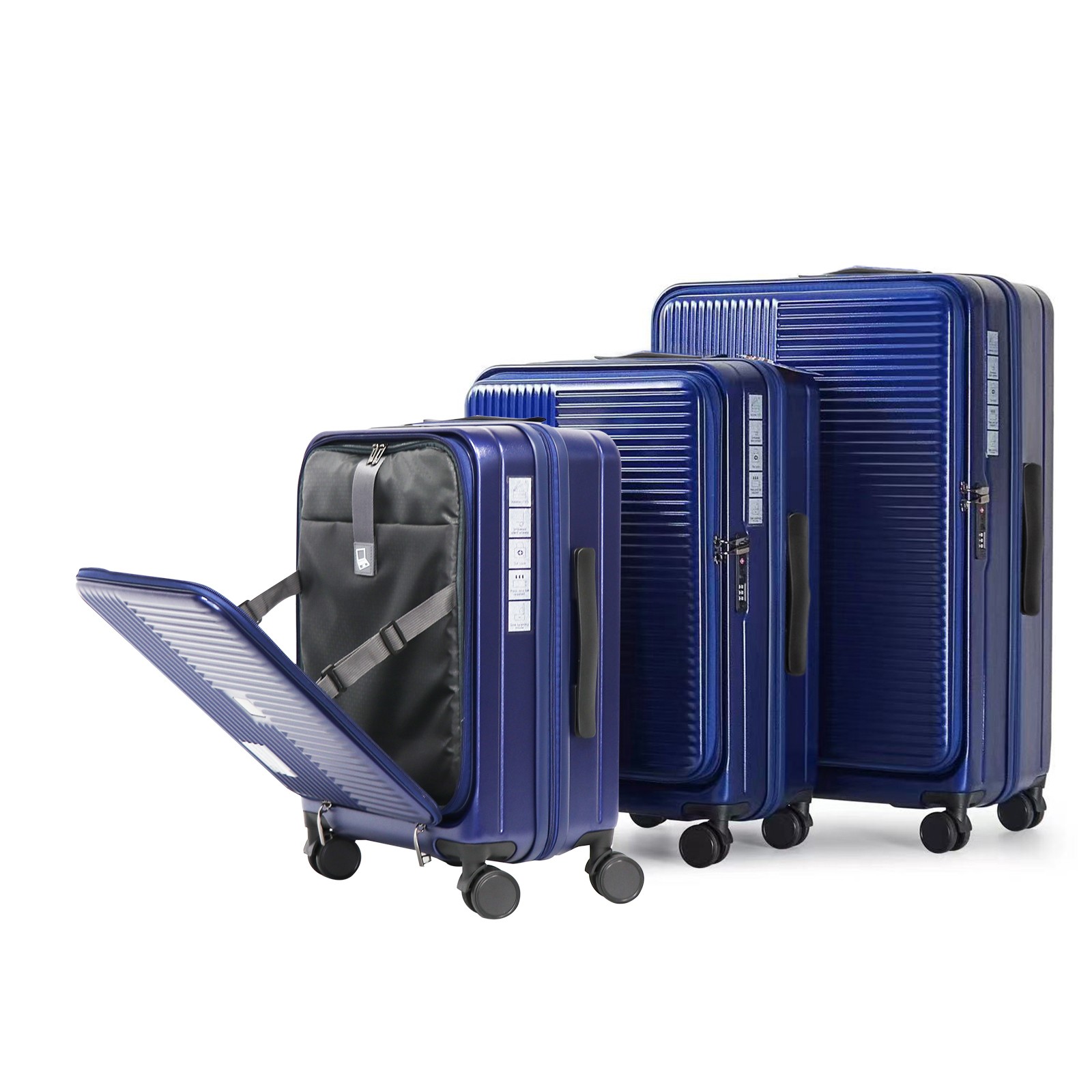 Luggage,with front opening,TSA approved lock,hardshell suitc