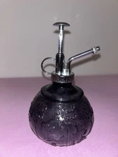 6.5 Inch Dark Blue Glass Plant Mister Vintage Water Spray Bottle For Succulents