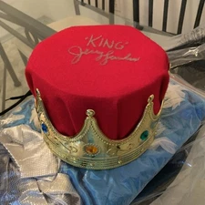 Jerry The King Lawler Signed Replica King Crown Royal Adult NOT WORN Autographed