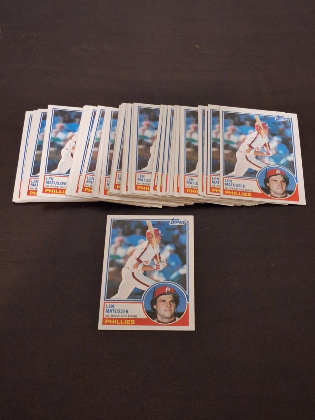 1983 Topps #357 Len Matuszek Phillies Lot Of 42!