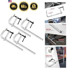 Heavy Duty F Clamp 12-Inch x 4-3/4-Inch Throa...