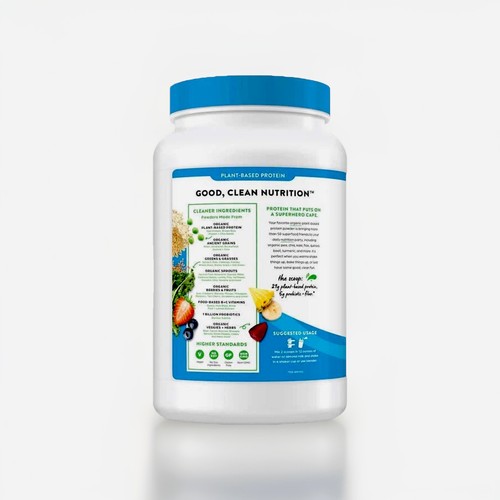 Orgain Organic Protein Superfoods Plant Based Protein Powder Vanilla Bean 2.7 lb - Picture 2 of 3