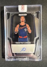 2024-25 Panini Prizm Black - Rookie Signatures Trentyn Flowers #RS-FWR (AU, RC)