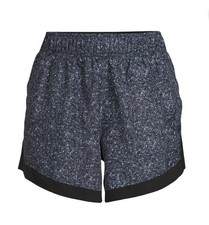 ATHLETIC WORKS Women's XXXL 22 Running Shorts 5 Inseam w/ Liner Black Camo