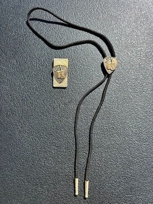 UNIQUE! - Fender Vintage Money Clip and Bolo Tie - Rare Promo Premium