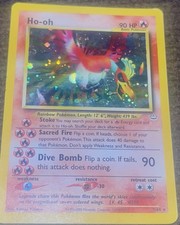 Ho-Oh 7/64 Neo Revelation Double Holo Error Rare Pokemon Card on eBay