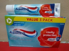2(Pack of 3) Aquafresh Cavity Protection Fluoride Toothpaste Mint 5.6oz · New 1.19 per gallon