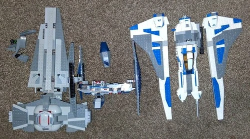 Lego Star Wars Lot Of 3 Ships, All Incomplete