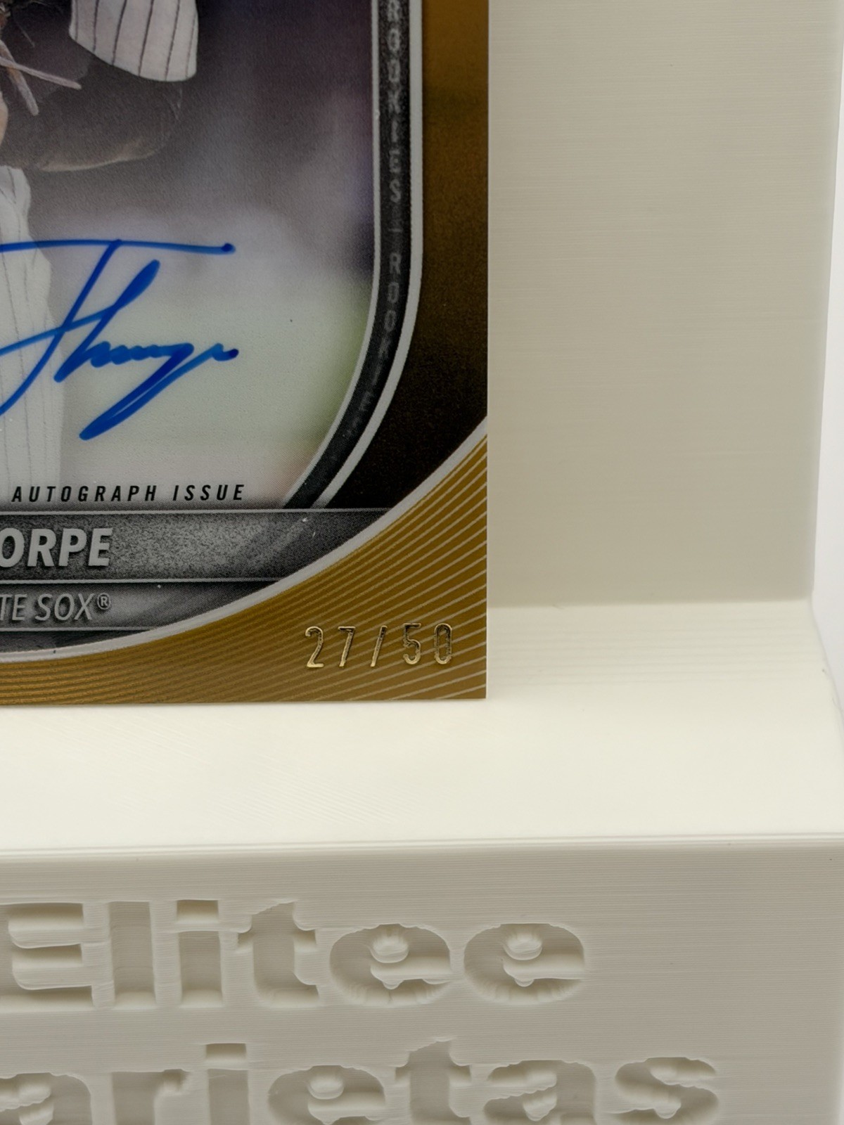 2025 Bowman Chrome Baseball #PRV-DT Drew Thorpe Auto Gold /50 Rookie RC view 2