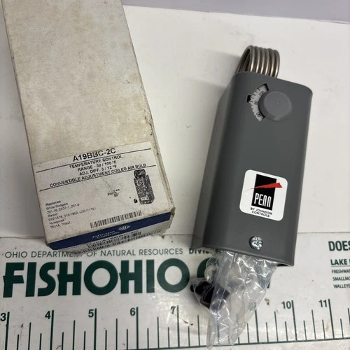 JOHNSON CONTROLS A19BBC-2C TEMPERATURE CONTROL 30/100