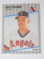 1989 FLEER UPDATE LEE STEVENS ROOKIE CARD #U-16. rookie card picture