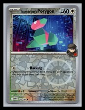 Pokémon TCG Destined Rivals Team Rocket's Porygon 153/182 NM  Reverse Holo